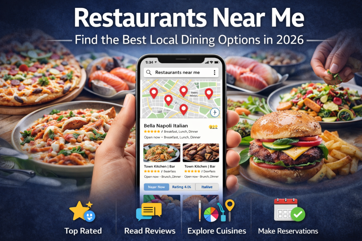restaurants near me showing top local dining options and cuisine variety