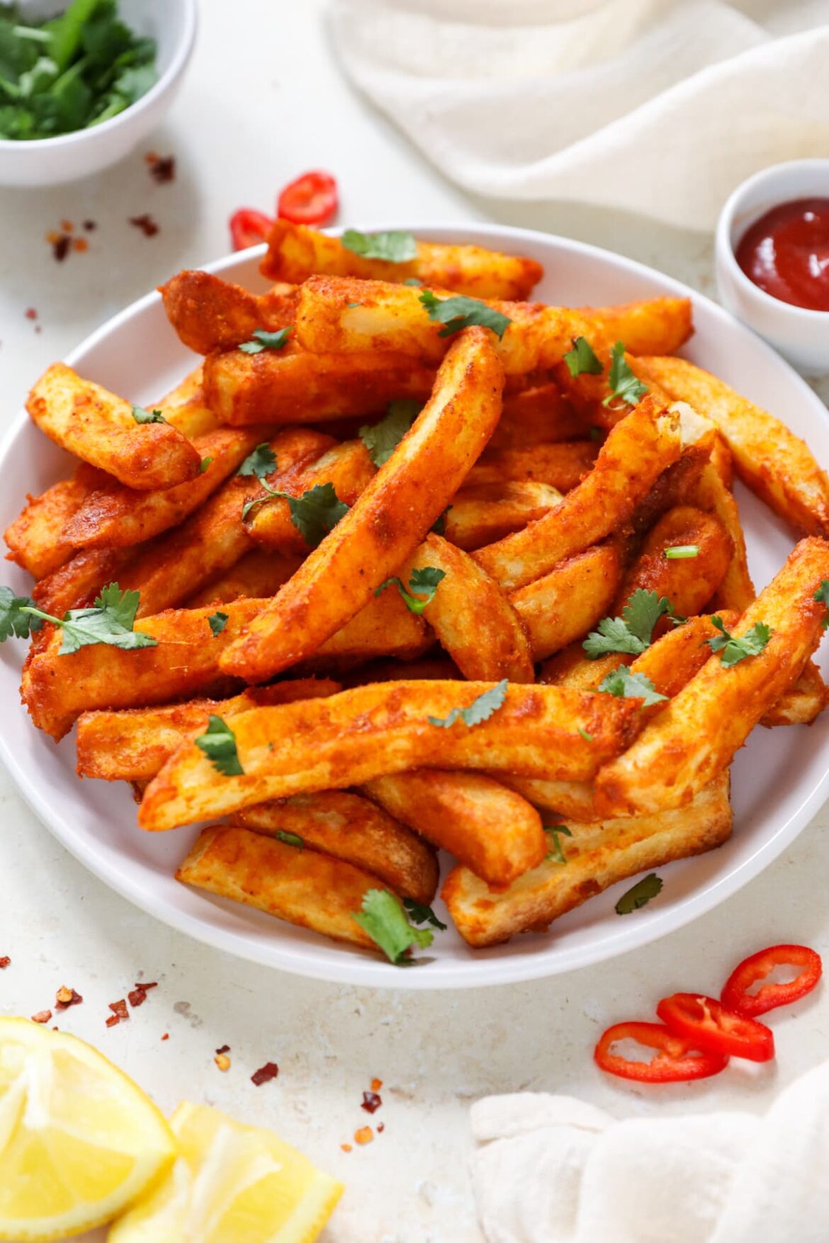 Air Fryer Masala Potato Chips Recipe – crispy homemade potato chips