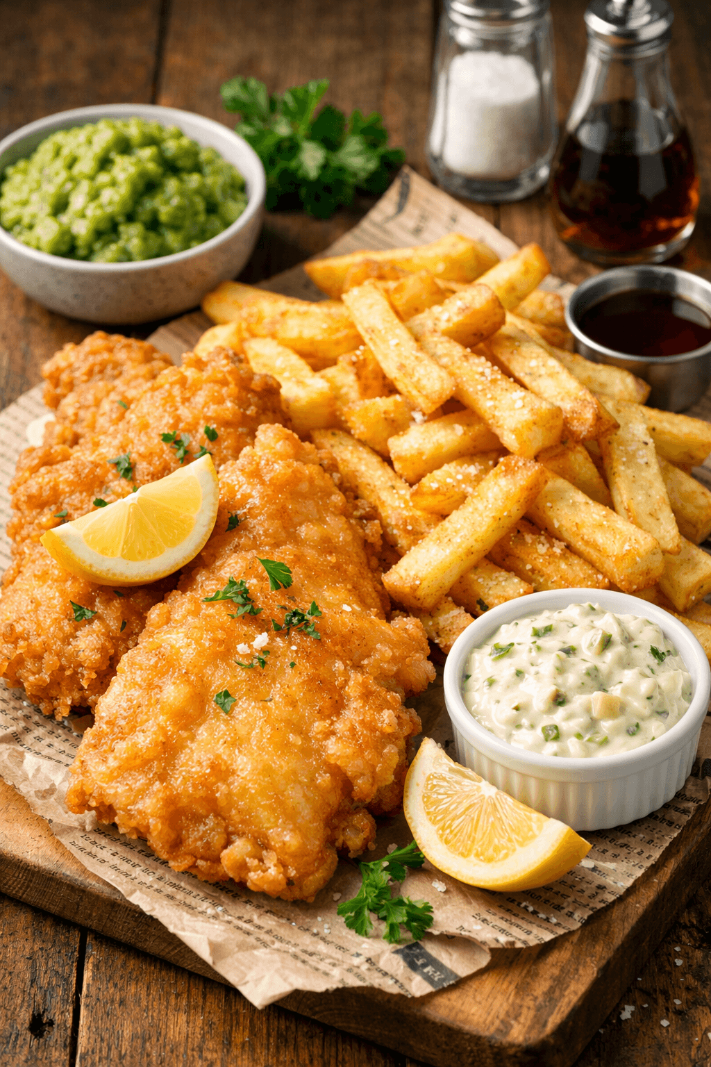 Best homemade fish and chips recipe UK – crispy fish and fluffy chips